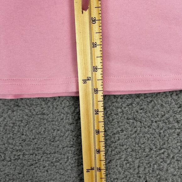 Quacker Factory Sz XS Pretty Pink Butterfly and Flowers 3/4 Sleeve Top Gorgeous - Picture 6 of 9